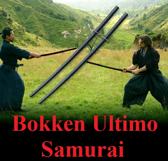 Bokken nero ultimo samurai - katana di legno di colore nero film l' ultimo samurai con tom cruise - spada giapponese di legno marca fox.
